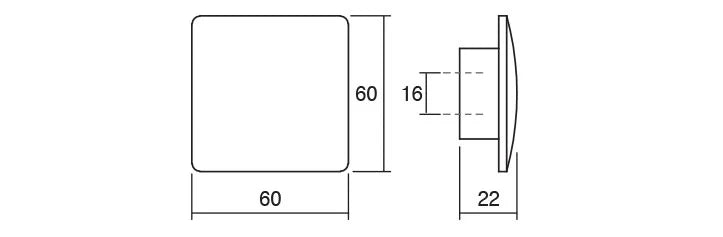 Buton pentru mobila Balto, finisaj natur periat